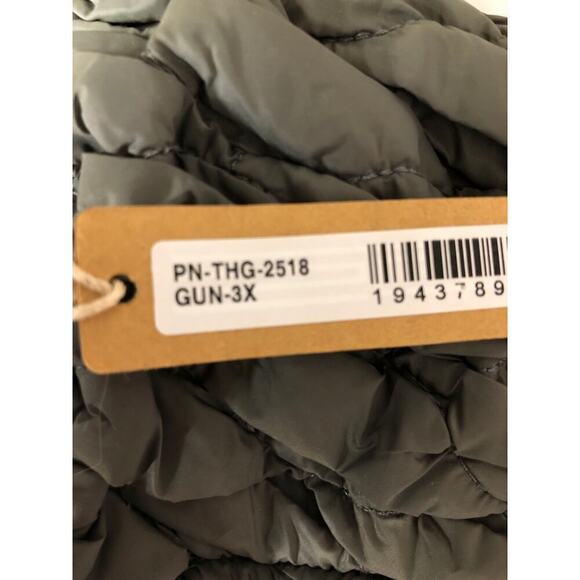 SKIMS Fits Everybody Quilted Thong in Gunmetal Gray NWT Size 3X - Picture 4 of 7